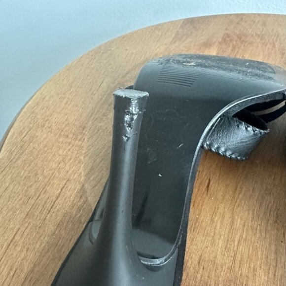 Stuart Black Heeled Sandals Womens Size 7 Strappy Christmas New Years Party - Picture 9 of 11